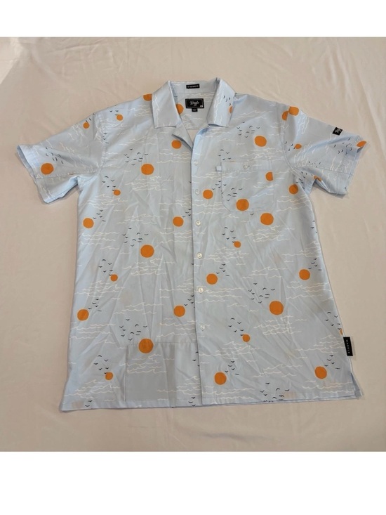 Waggle Other - Waggle Golf Shirt Mens XL Light Blue Short-Sleeve Button-Up Shirt